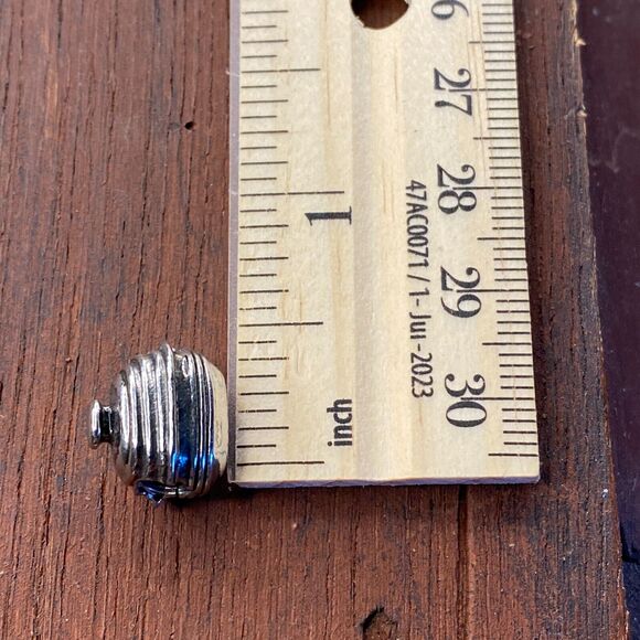 Vintage 925 Sterling Silver Pampered Chef Deep Covered Baker Slide Charm - Picture 4 of 4